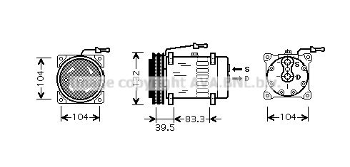 AVA QUALITY COOLING kompresorius, oro kondicionierius REAK072